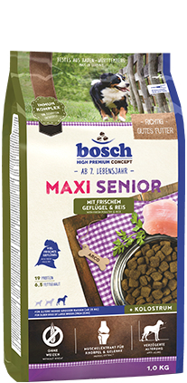 Bosch Hundefutter Maxi Senior Geflügel, 1er Pack (1 x 12.5 kg) 12,5 kg Höns, Ris Bosch Hundefutter Maxi Senior Geflügel, 1er Pack (1 x 12.5 kg) 12,5 kg Höns, Ris
