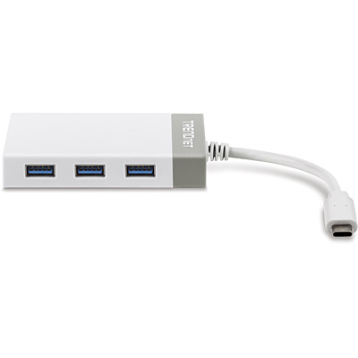Miniatyrbillede 3 af 5: Trendnet TUC-ETGH3 dockingstation USB 3.2 Gen 1 (3.1 Gen 1) Type-C Grå, Hvid
