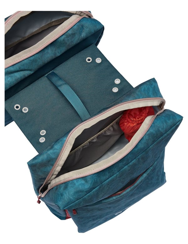 VAUDE TwinZipper Ramme Cykeltaske 48 L Polyester, Polyurethan Blå