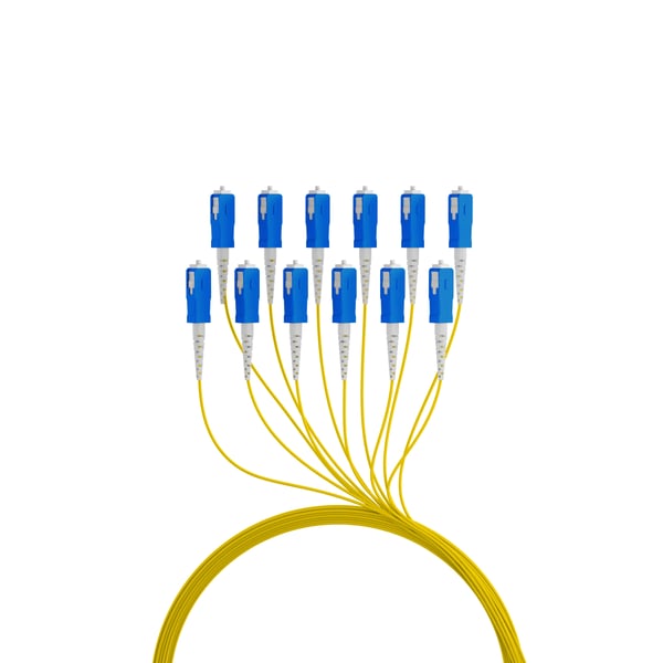 Miniatyrbillede 5 af 5: EFB Elektronik O8341S10OS2 InfiniBand og fiberoptisk kabel 10 m 12x SC U-DQ(ZN) BH Sort, Blå, Gul