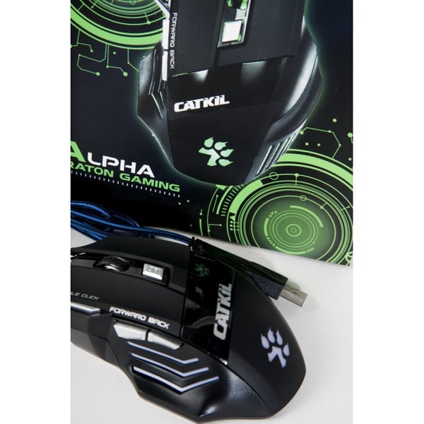 Miniatyrbillede 2 af 4: Catkil Alpha mus Spil Ambidextrous USB Type-A Optisk 2400 dpi