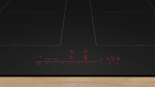 Miniatyrbild 7 av 10: Bosch PVQ61CHB1E spishällar Svart Inbyggd 59.2 cm Induktionshäll med zon 4 zone(s)