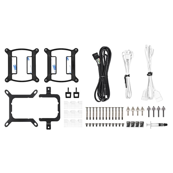 Thermaltake TH360 V2 Ultra ARGB Suoritin Nestejäähdytyspakkaus 36 cm Valkoinen 3 kpl