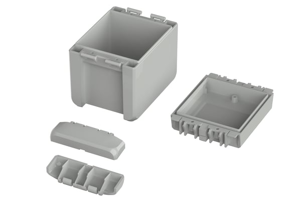 Miniatyrbillede 2 af 3: Bopla B 100809 PC-V0 7035 elektrisk skab IP66, IP68