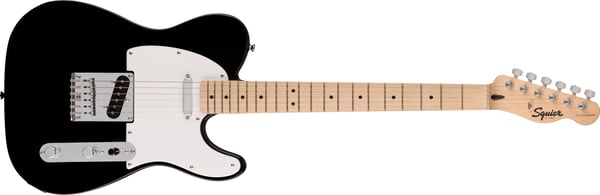 Fender Squier Sonic Telecaster Elektrisk gitarr Solid 6 strängar Svart, Vit