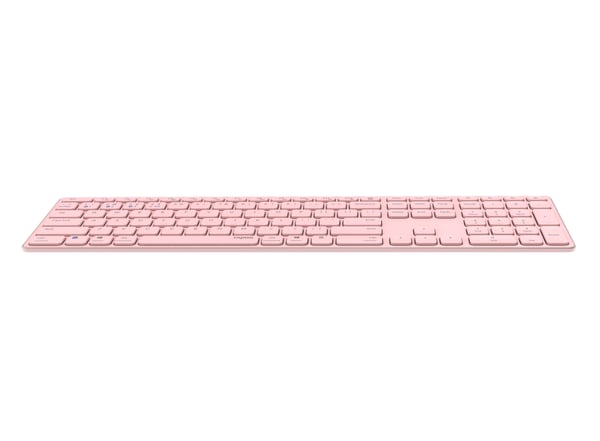 Rapoo E9800M näppäimistö Universaali Bluetooth QWERTY Vaaleanpunainen