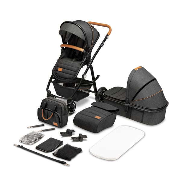 Lionelo Amber Sittvagn för all terräng 1 sittplatser grafit, Grå