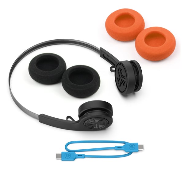 Miniatyrbillede 2 af 5: JLab 810119072160 hovedtelefoner/headset Trådløs Opkald/musik Micro-USB Bluetooth Sort, Orange