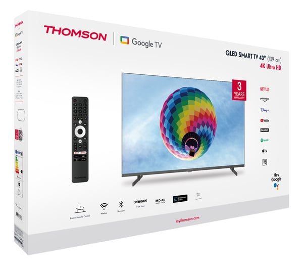 Miniatyrbild 11 av 13: Thomson 43QG4S14 TV-apparat 109,2 cm (43") 4K Ultra HD Smart-TV Wi-Fi Grå