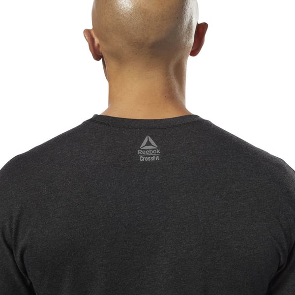 Reebok D94867 S skjorte & top T-shirt Crew neck Kort ærme Bomuld, Polyester