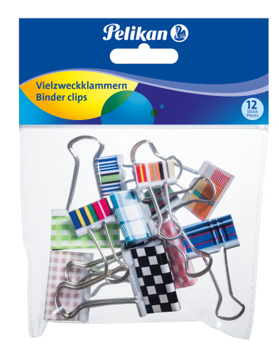 Pelikan 700306 papirklemme Metal 12 stk
