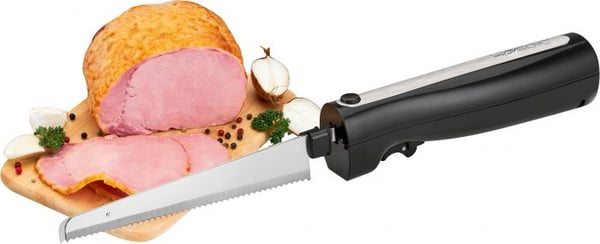 Clatronic EM 3702 elektrisk kniv 120 W Sort, Sølv