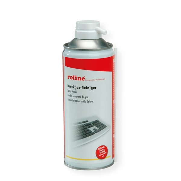 Miniatyrbild 3 av 3: ROLINE 19.03.3110 kit för produktrengöring Tangentbord Lufttryck för rengöring av utrustning 400 ml