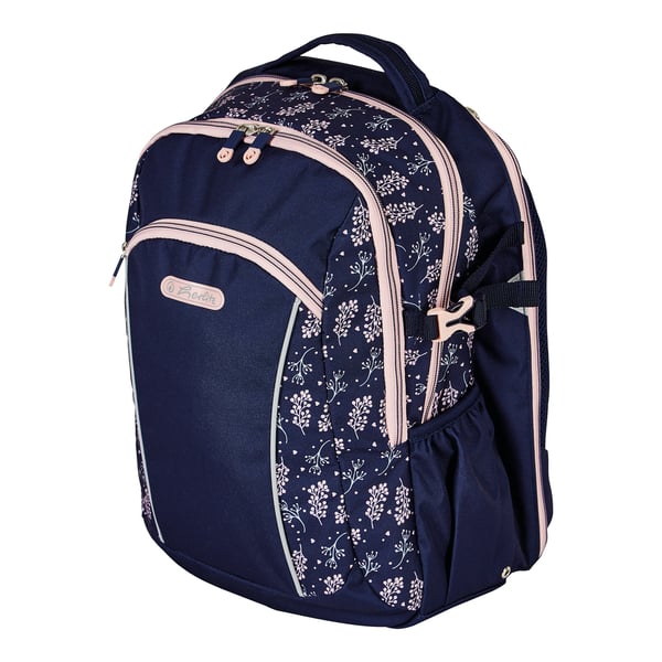 Miniatyrbillede 1 af 10: Herlitz Ultimate Blossom rygsæk Skolerygsæk Beige, Marineblå Polyester