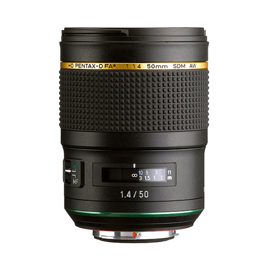 Miniatyrbild 2 av 4: Pentax D FA 50mm F1.4 SDM HD AW W/C MILC / SLR Standardobjektiv Svart