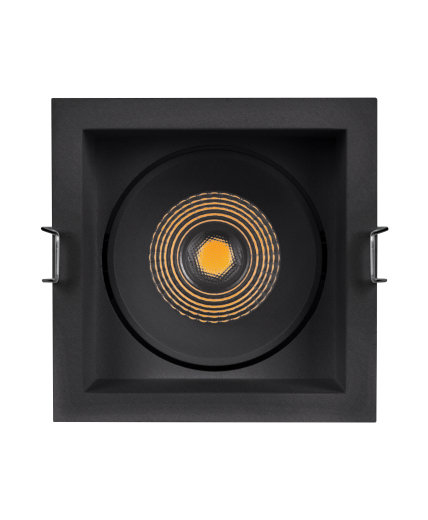 Miniatyrbillede 2 af 3: LEDVANCE SPOT SQUARE DK ADJ 8 W 3000 K BK Indbygget lysplade LED