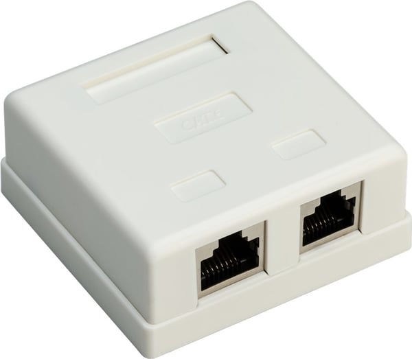 Miniatyrbillede 1 af 2: Goobay 77635 stikdåse RJ-45 Hvid