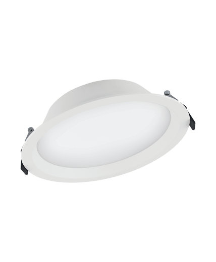 Miniatyrbillede 1 af 3: LEDVANCE DL ALU DN 200 35 W 4000 K IP44 WT loftbelysning