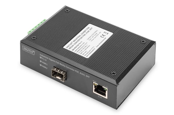 Miniatyrbillede 1 af 6: Digitus DN-652104 netværksomformer til medie 1000 Mbit/s Sort