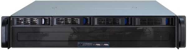 Inter-Tech IPC 2U-2404S Stativ Sort, Sølv