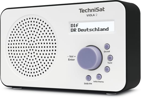 Miniatyrbillede 4 af 6: TechniSat 0000/3906 radio Bærbar Digital Sort, Hvid
