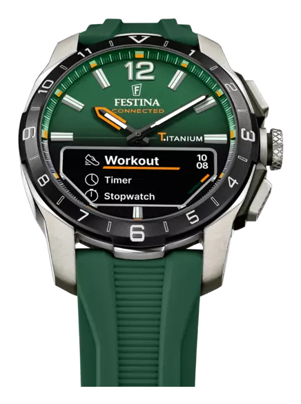 Festina Connected D Armbåndsur Hanstik Sort, Sølv Sølv