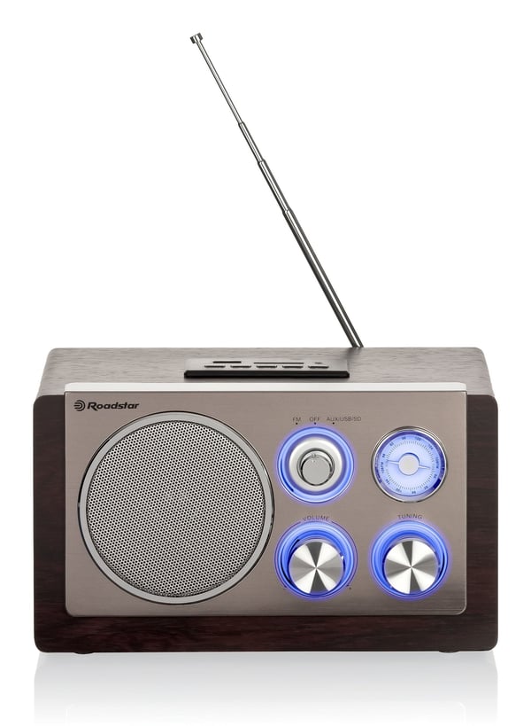 Roadstar HRA-1345NUSWD radio Personligt Analog Træ