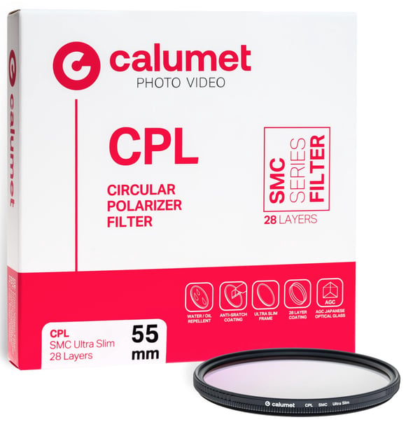 Pikkukuva 1 / 5: Calumet CALSACPL55 kameran suodatin Pyöröpolarisaatiosuodin 55 mm