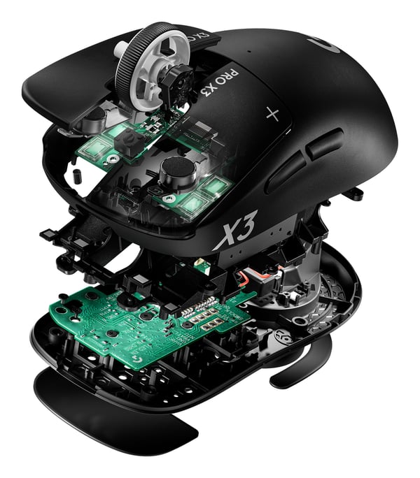 Pikkukuva 3 / 7: Logitech G PRO X3 SUPERSTRIKE hiiri Pelaaminen Oikeakätinen RF Wireless + USB Type-C Optinen 48000 DPI