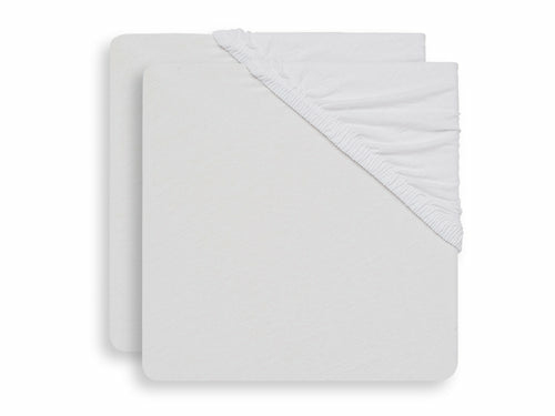 Jollein 2511-507-00001 vuggelagen 60 x 120 cm Bomuld Hvid Monteret krybbeark