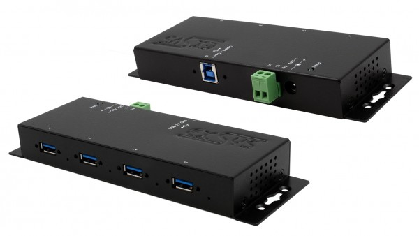 Miniatyrbild 1 av 4: EXSYS EX-1184HMVS-2 gränssnittshubbar USB 3.2 Gen 1 (3.1 Gen 1) Type-A 5000 Mbit/s Svart