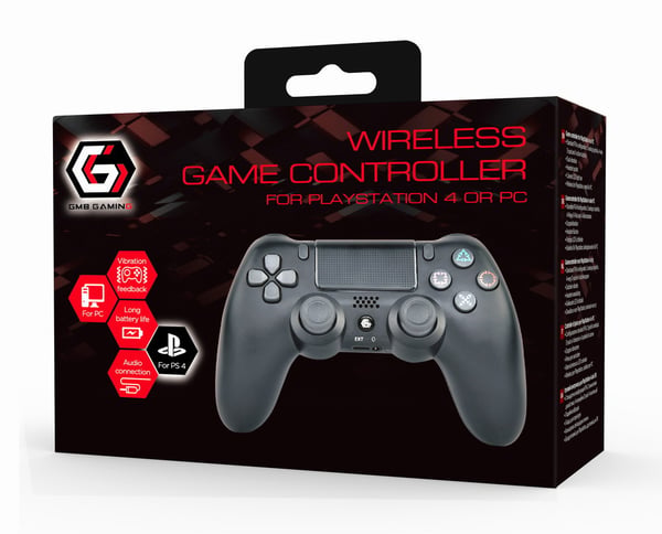 Pikkukuva 7 / 7: Gembird JPD-PS4BT-02 peliohjain Musta Bluetooth/RF/USB Pad-ohjain Analoginen/Digitaalinen PlayStation 4