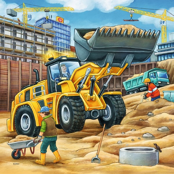 Ravensburger 09226 puslespil 49 stk Køretøjer