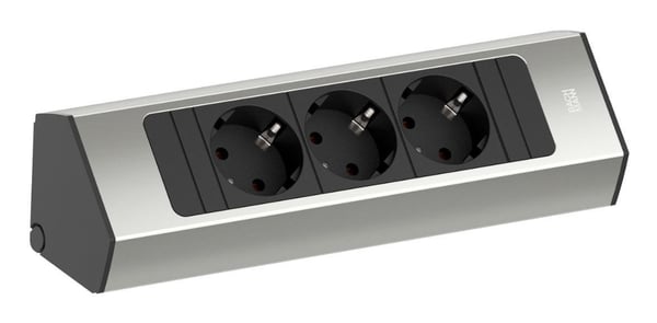 Bachmann CASIA 2 pistorasia 3 x Type F Musta, Ruostumaton teräs