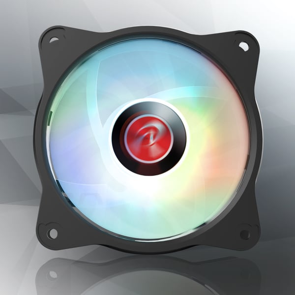 Miniatyrbillede 8 af 10: RAIJINTEK EOS 9 RBW ADD Bundkort, Processor Ventilator 10 cm Sort, Hvid 1 stk