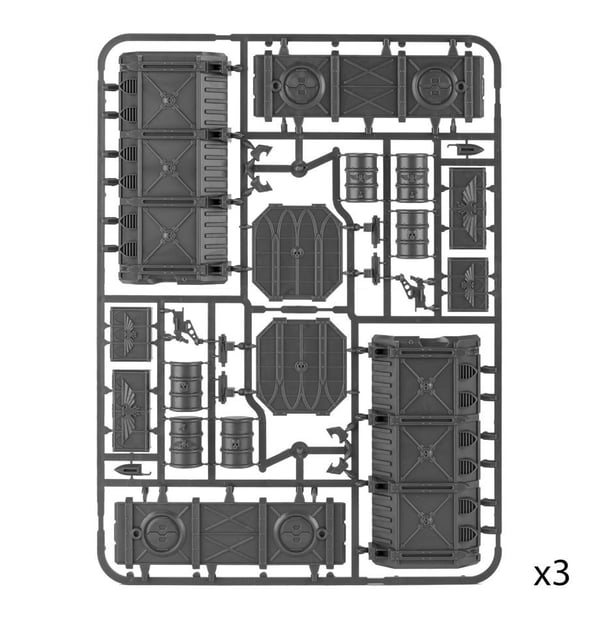 Miniatyrbild 5 av 19: Games Workshop Munitorum Armoured Containers Samlarfigur Plast