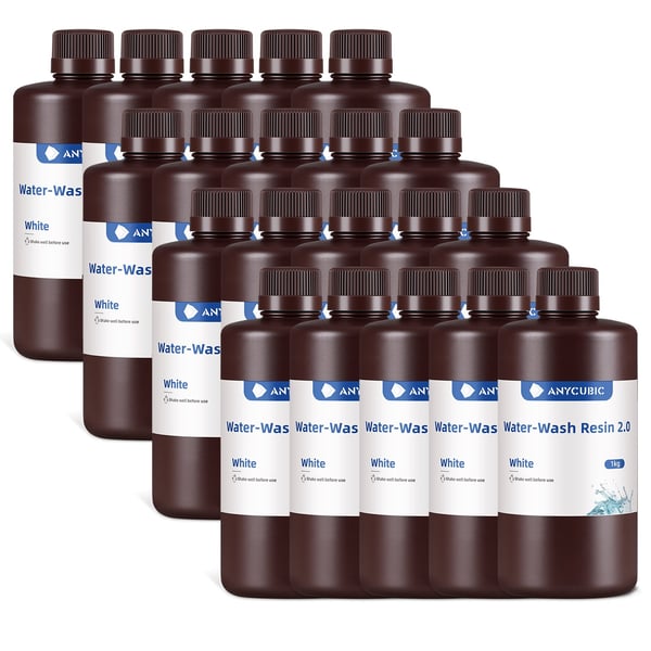 Miniatyrbillede 20 af 38: Anycubic Water-Wash Resin 2.0 Resin, Fotopolymer Flerfarvet 1 kg