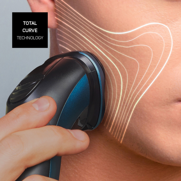 Miniatyrbillede 3 af 5: Taurus 3 Side Shave IPX7 Rotations shaver Trimmer Sort, Blå