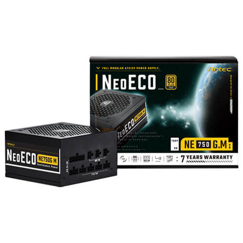 Miniatyrbillede 2 af 7: Antec Neo ECO Modular NE750G M EC enhed til strømforsyning 750 W 20+4 pin ATX ATX Sort