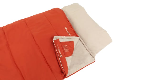 Outwell Contour Lux Aikuinen Neliömäinen makuupussi Polyesteri Punainen