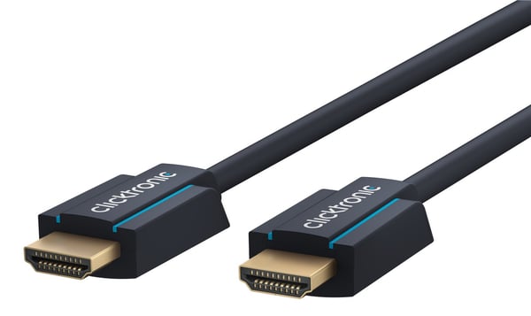 ClickTronic 40990 HDMI-kabel 2 m HDMI Typ A (standard) Svart