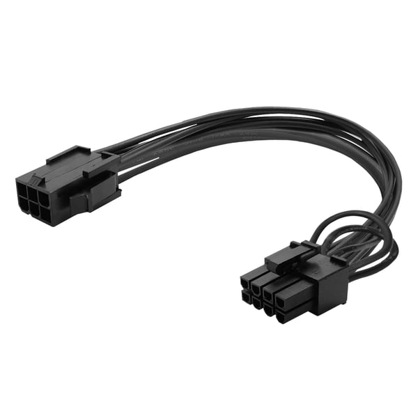 Savio AK-49 Kabel zasilajcy 6 pin - 8 pin (6+2) PCI-Express Sort 0,18 m