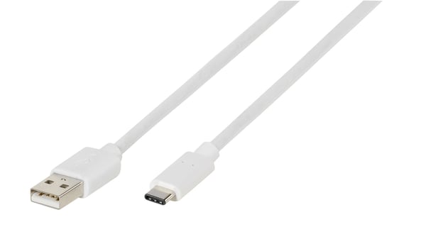 Vivanco DCVVUSBC20A05W USB-kabel 0,5 m USB A USB C Hvid