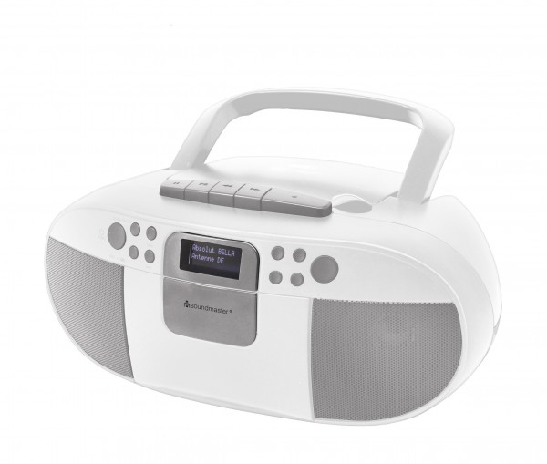 Miniatyrbillede 1 af 2: Soundmaster SCD7800WE bærbar stereosystem Analog & digital 3 W DAB+, FM Hvid MP3-afspilning