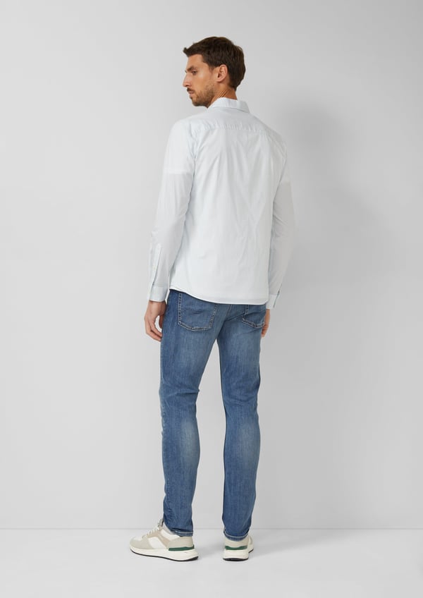 s.Oliver 2169878.01A0.XXL skjorte & top Point collar Langærmet Bomuld, Elastin