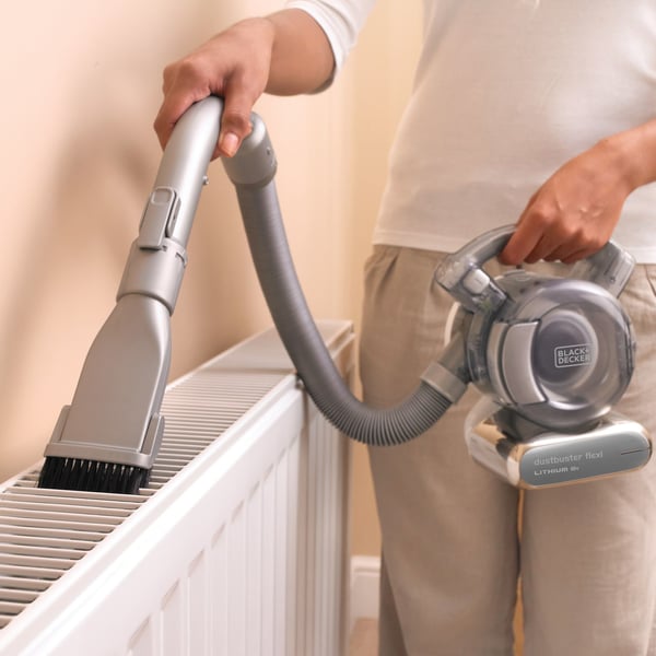 Black & Decker PD1820L-QW håndholdt støvsuger Krom Poseløs