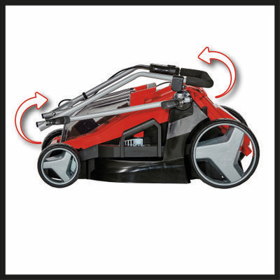 Einhell GE-CM 36/43 Li M-Solo Skubbe plæneklipper Batteri Sort, Rød