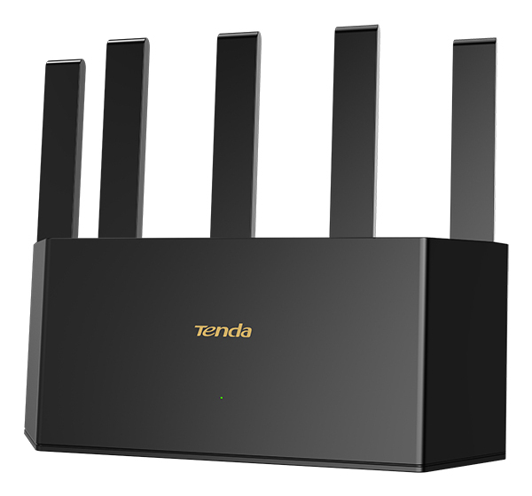 Miniatyrbillede 1 af 4: Tenda TE6L Pro trådløs router 2.5 Gigabit Ethernet Dual-band (2,4 GHz / 5 GHz) Sort