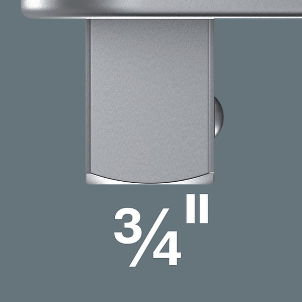 Miniatyrbillede 4 af 6: Wera 05078710001 tilbehør til momentnøgle Krom 3/4" 1 stk
