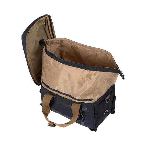 Basil Miles Bagside Cykeltaske 7 L Polyester Sort, Grå